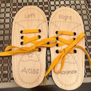 Shoelace board, shoe tying board, I can tie my shoe, shoe tying practice