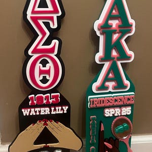 DST paddle, AKA Paddle, sorority paddle, SGRho paddle, Zeta paddle, ACRYLIC, D9 paddle, Greek paddle, custom paddle