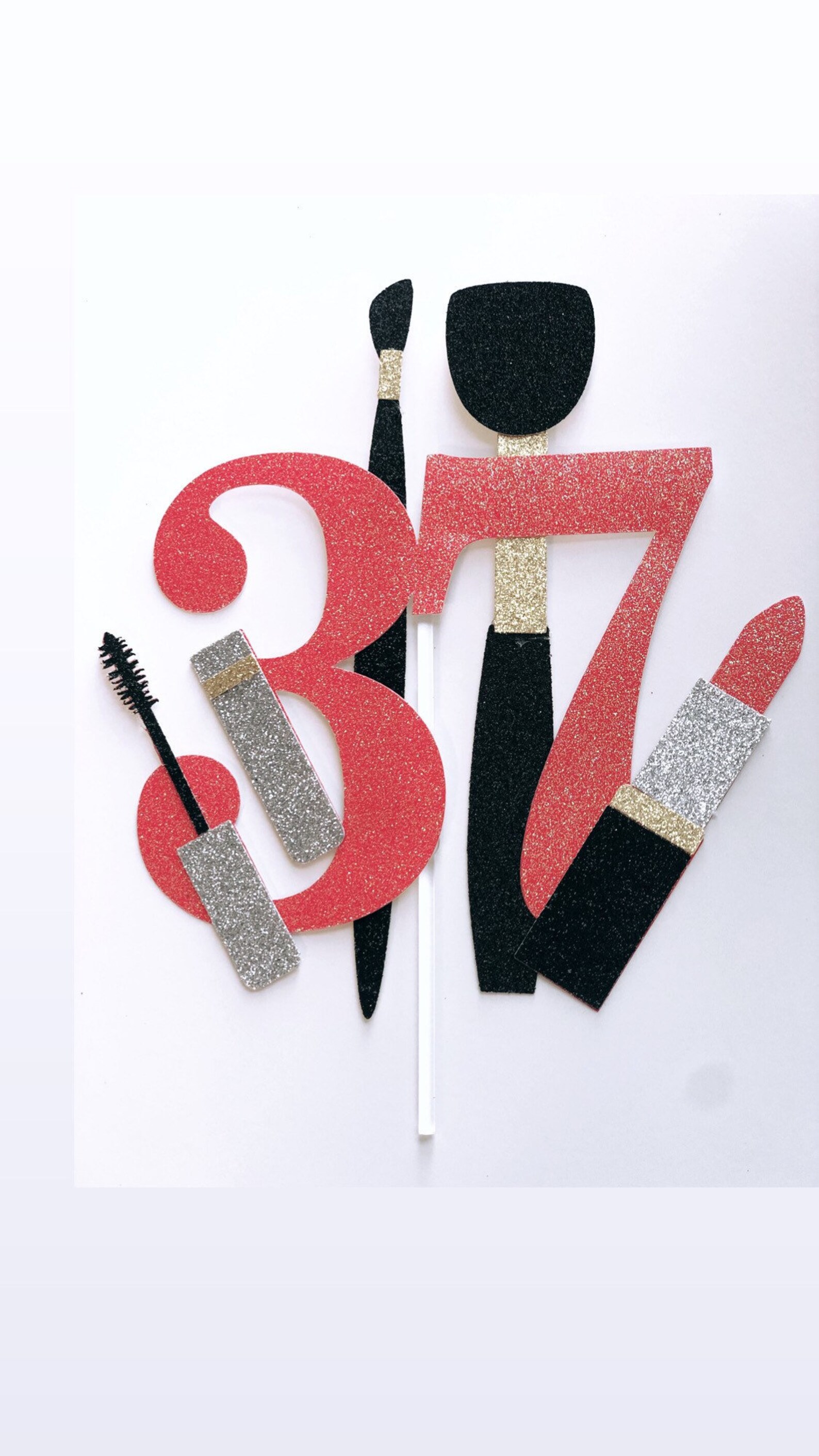 Makeup Cake Topper Makeup Artist Cake Topper MUA Cake Etsy