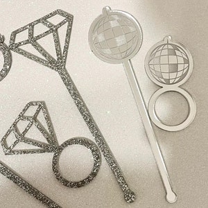 Disco Ball Drink Stirrers