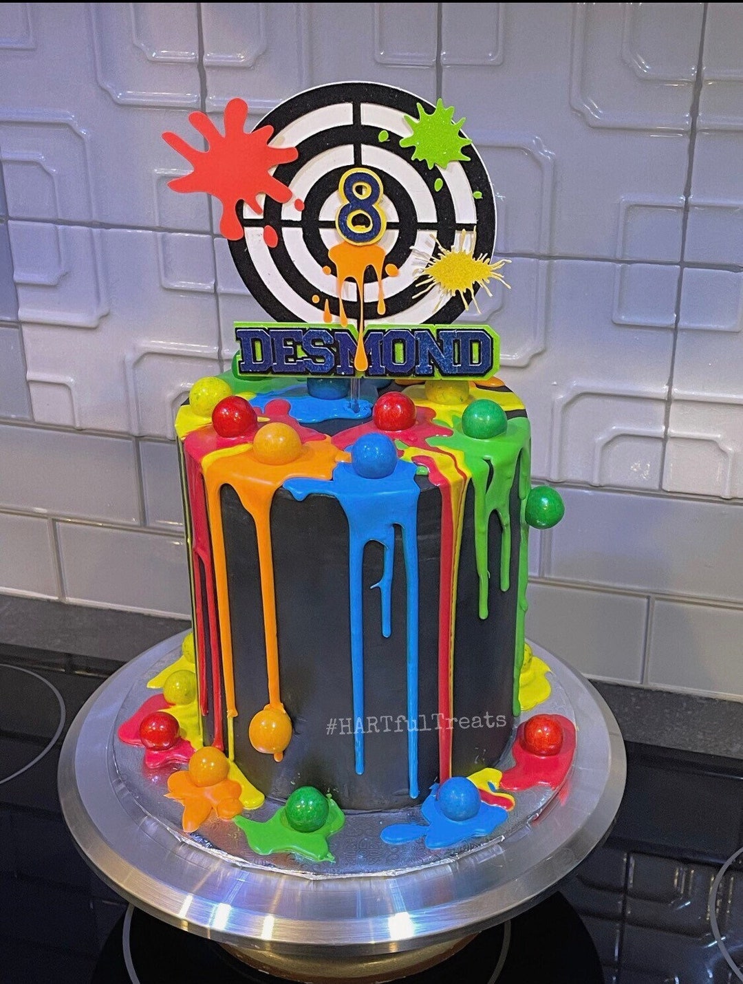 Paintball Cake Topper, Paintball Birthday Party, Paintball Party