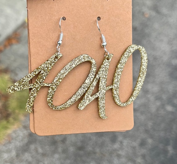Age earrings, birthday earrings, 40th birthday earrings, number earrings,acrylic earrings, custom earrings