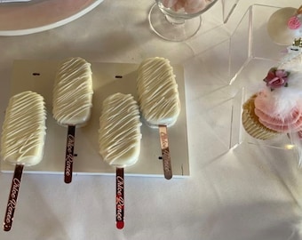 Engraved Custom Cakesicle Sticks,Acrylic Popsicle Sticks, Engraved Popsicle Sticks, Cake Pop Sticks, Treat Sticks, Cakesicle stick