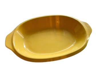 Vintage '70s Japan Mikasa Accent Sun Yellow Baking Dish, Serving Platter, D0300