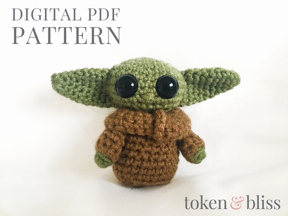 Crochet Amigurumi Pattern Inspired by the Child Baby Yoda Alien Digital PDF File Instant Download Etsy