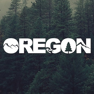 Oregon Vinyl Decal - OR Decals - Oregon Bumper Sticker - Oregon Sticker