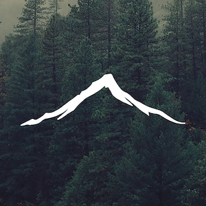 Mount Hood Vinyl Decal - Mt Hood, Oregon - Mountain Sticker