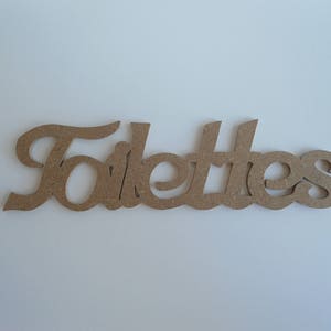 Word Toilet for decoration to paint