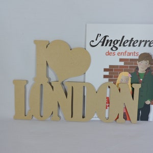 Word I love London for decoration to paint