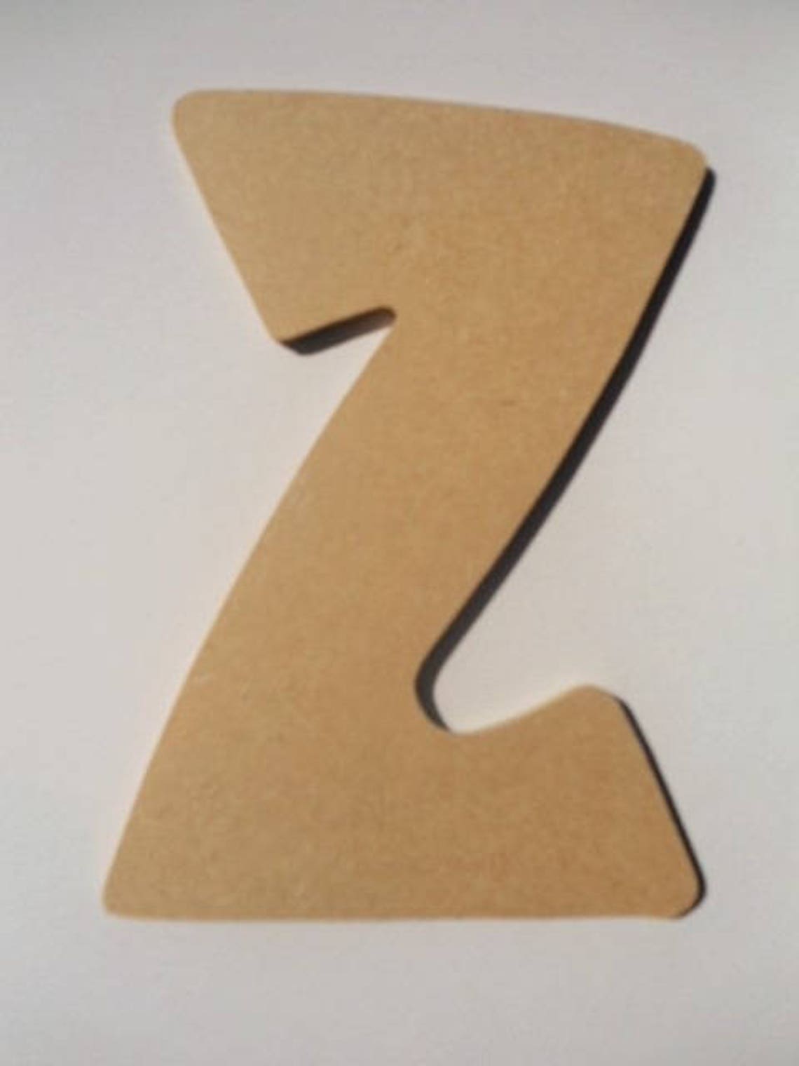 Wooden Letter Z 3mm to Be Painted & Customize Etsy
