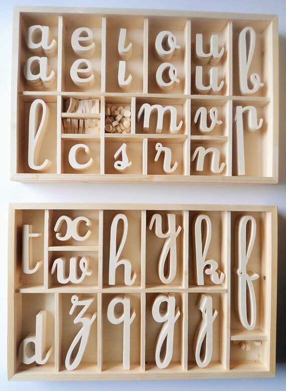 Alphabox Boites Alphabet Mobile Cursif Qui S Attache Etsy Alphabox Boites Alphabet Mobile Cursif Qui S Attache Etsy