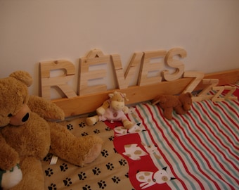 ARIAL wooden letters 18mm
