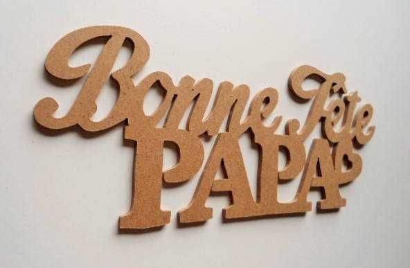 Mot Bonne Fête Papa à Peindre, Pour Déco