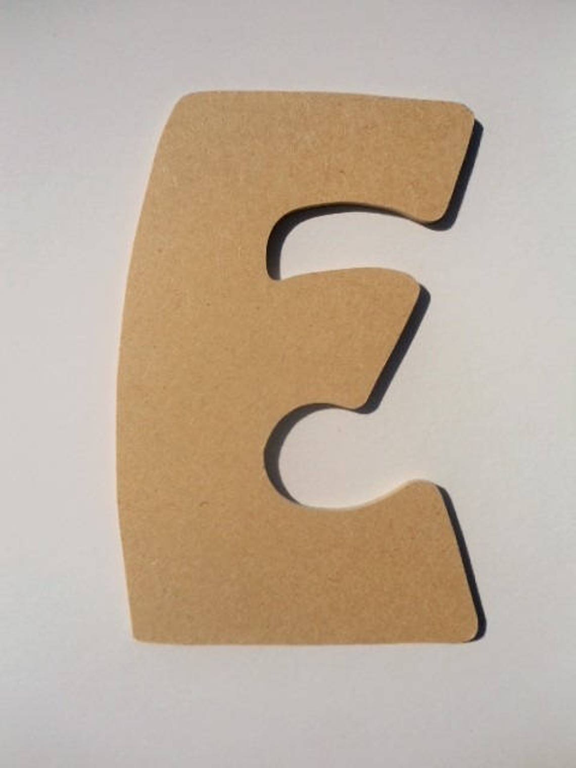 Letter E in 3mm Wood to Be Painted & Customize Etsy