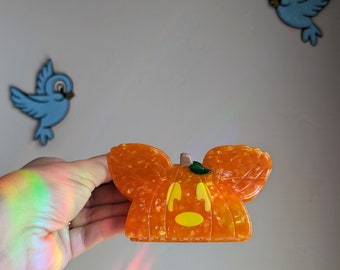 Halloween pumpkin jack-o'-lantern Mouse alligator hair clip