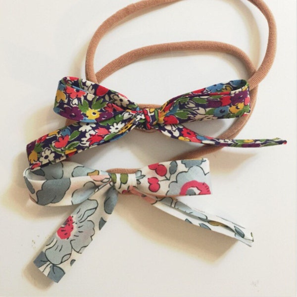 Bow duo Liberty of London florals