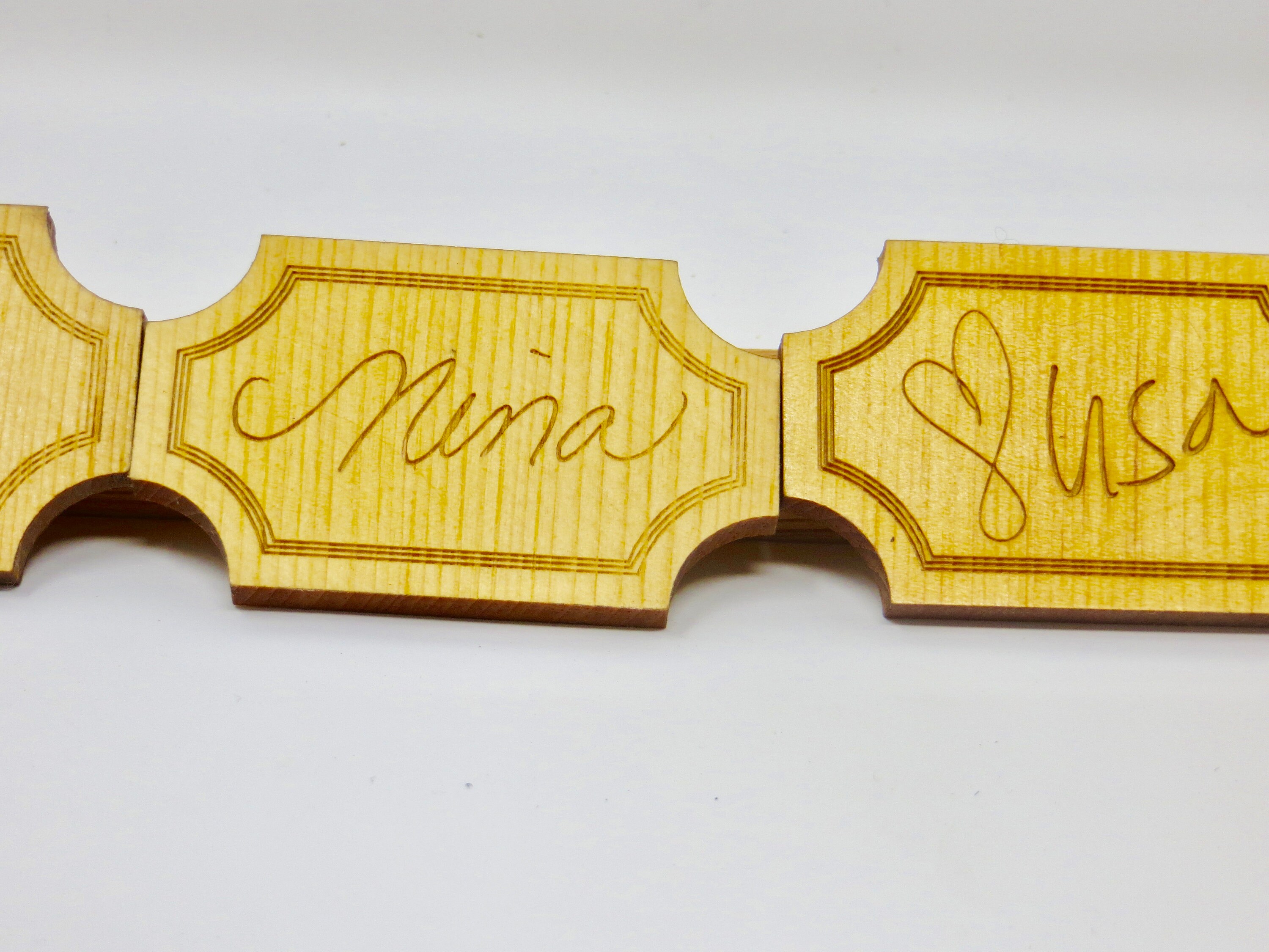 Your handwriting engraved free shipping set of three small Etsy