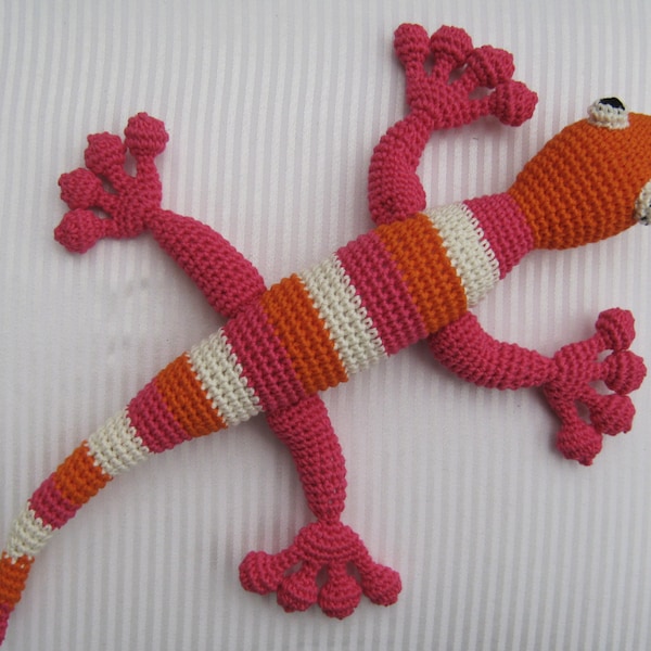 Amigurumi niedliche Eidechse Gecko Muster