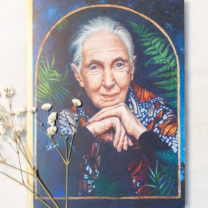 Jane Goodall Blank Greeting Card