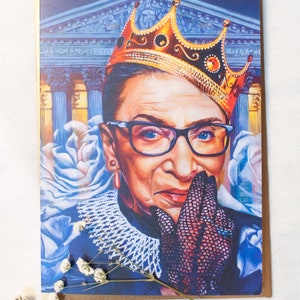 Cartão de felicitações em branco Ruth Bader Ginsburg