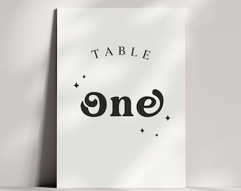 Wedding A5 Table Numbers, Table Names, Celestial Stars Decor, Wedding Table Decor, Table Signs, Table Decoration, Wedding Guest Information