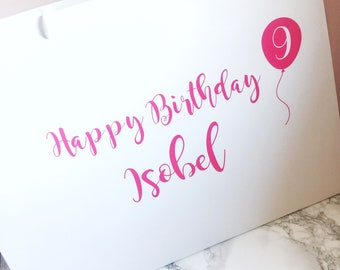 Geburtstag, Geschenk Tasche mit Name und Alter, personalisierte Geschenktasche, Partei mit Namen, alles Gute zum Geburtstag, personalisierte Geburtstags-Clutch,