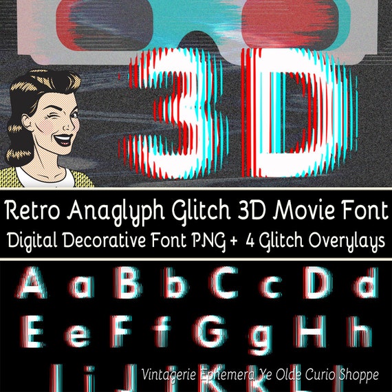 Glitch Effect 3D Text