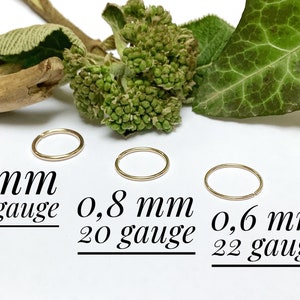 Piercing placcato oro, 0,8 mm/20 g, 1 mm/18 g, 0,6 mm/22 g, elica, conca, setto, cartilagine, narice, trago, orecchio, realizzato su misura, minimalista