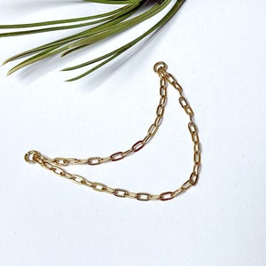 Piercing a doppia catena, aggiunta di anello elicoidale, conchiglia, naso, doppia narice, lobo, orecchio, cartilagine, barra industriale, acciaio inossidabile dorato