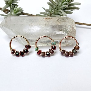 Piercing plaqué or ou acier ch, anneau hélix conch nez narine nostril septum daith lobe tragus rook oreille cartilage créole bohème chic