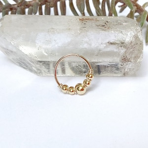 Vergulde piercing bal kralen 0,6 mm/22g 0,8 mm/20g helix ring neus neusgat neusgat oorlel daith toren tragus kraakbeen creools