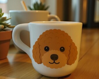 Toy Poodle Mug – Handmade Ceramic Dog Lover Coffee Cup