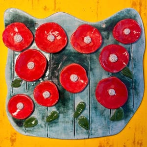 Handmade 15 cm Ceramic Wall Hanging – Unique Artisan Home Decor