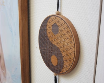 Yin yang décoration murale en bois