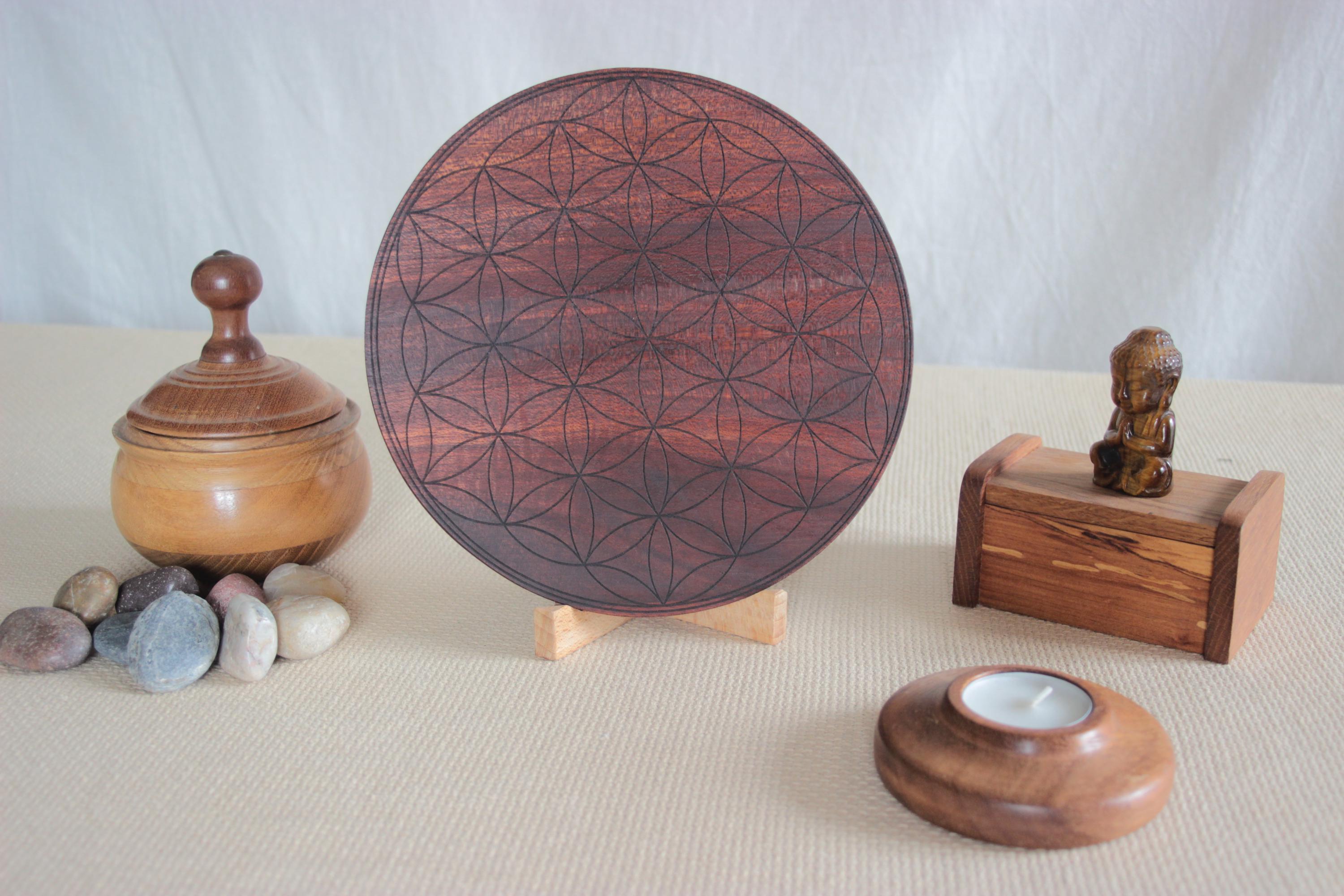 木製フラワーオブライフトレイ - Etsy 日本