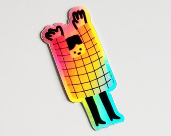 Sweater Weather Holographic Sticker