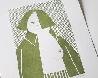 Nip Slip Letterpress Print