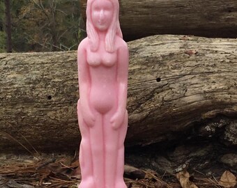 Hand Poured Female Figure Candle, Soy Blend Ritual Candle