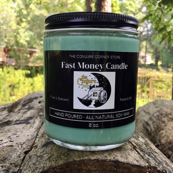 Money Drawing Candle, Money Spell Candle, Fixed Money Candle, Soy Money Candle, Fast Money Candle, Ritual spell candles, Herb Infused Candle