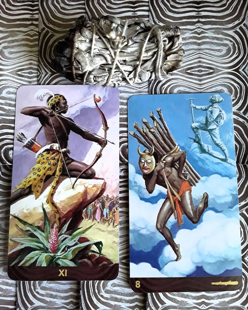 The African American Tarot Black Tarot Decks Black Tarot Etsy