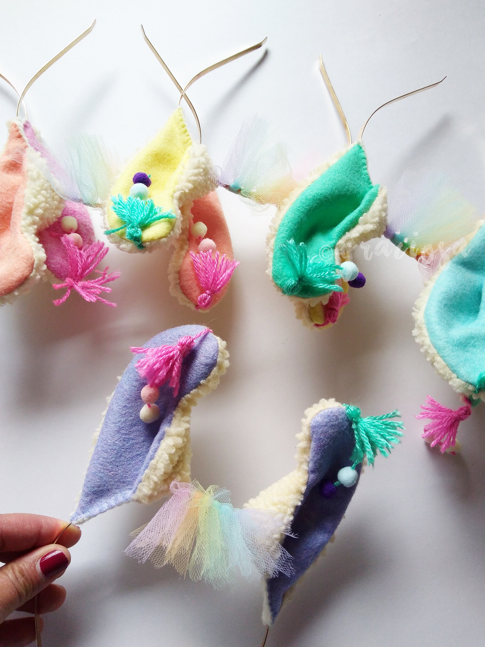 Lavender Llama Ears Headband | Etsy