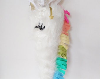 Einhorn Schultüte -  Regenbogen Einhorn Schultüte - Schultüte mit Name - Schultüte aus Stoff