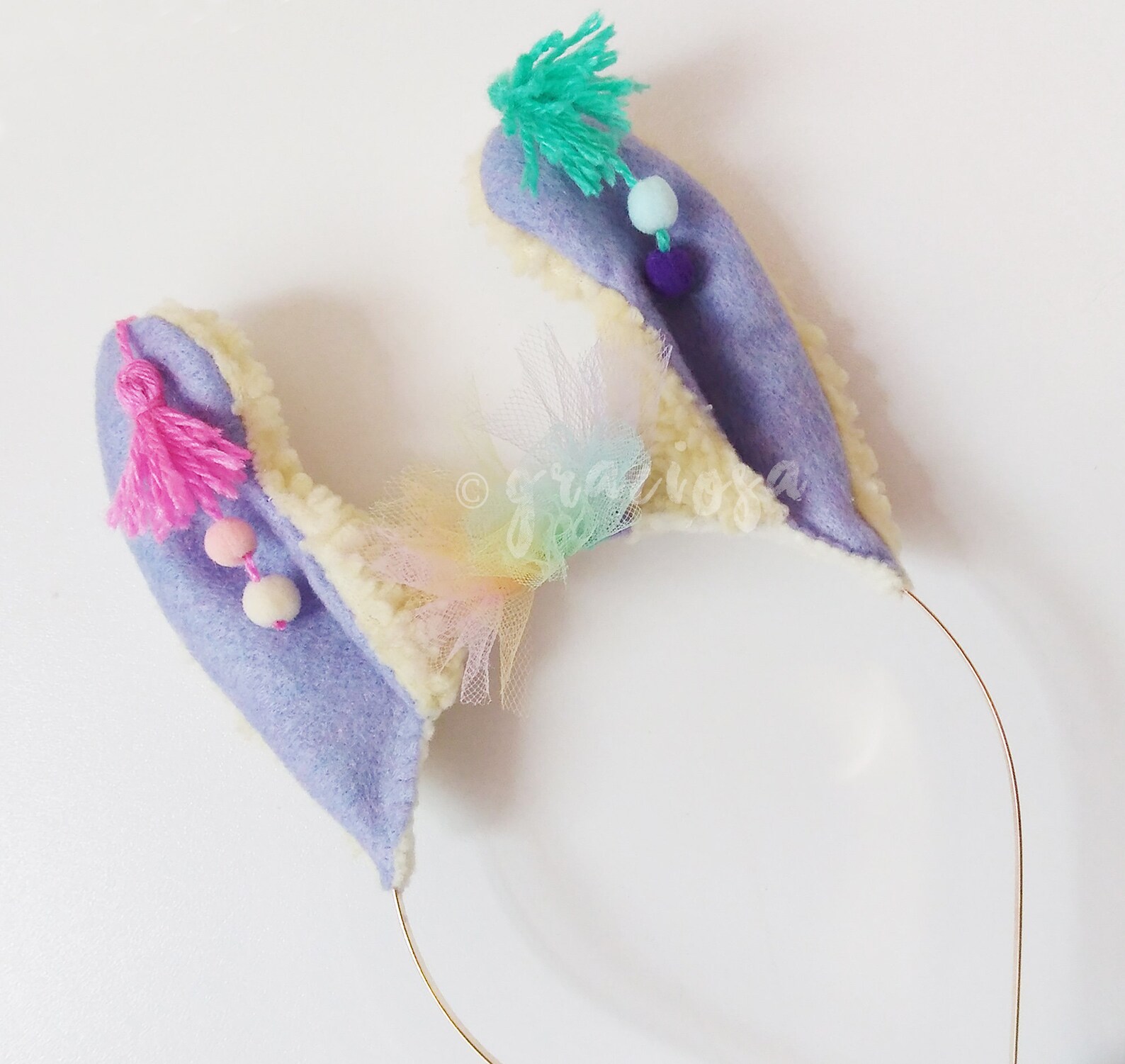Lavender Llama Ears Headband - Etsy
