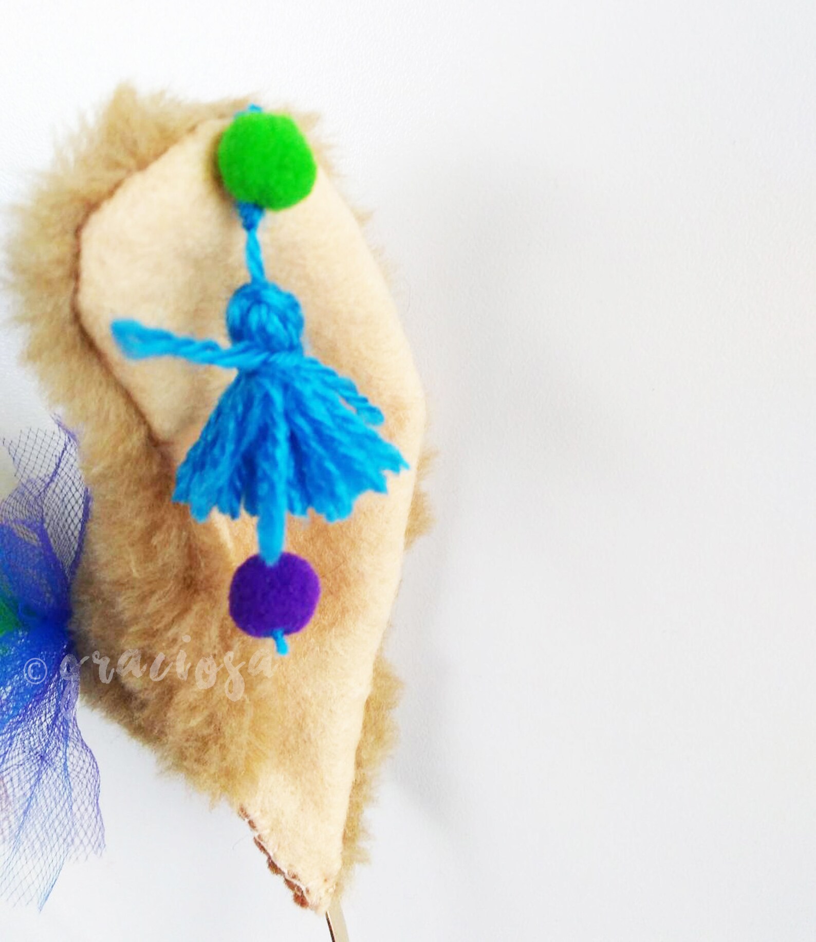 Brown and Rainbow Llama Ears Headband - Etsy