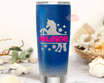 Unicorn Name Decal - Car Sticker - Name Decal - Tumbler Decal - Vinyl Decal - Car Decal - Decals - Custom