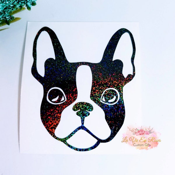 Boston Terrier Decal, French Bulldog Sticker, Cup Decal, Instant Pot Decal, Dog Car Decal, Instant Pot, Tumbler Decal, Cooler Decal