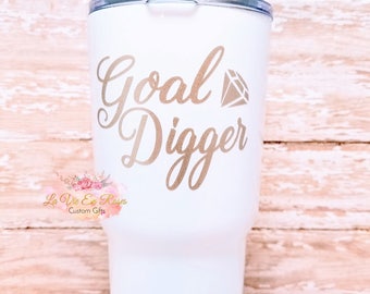 Goal Digger Decal Sticker mug decal, motivational decal, Instant Pot decal, Planner stickers, Car decal, Water bottle decal, Cup decal.