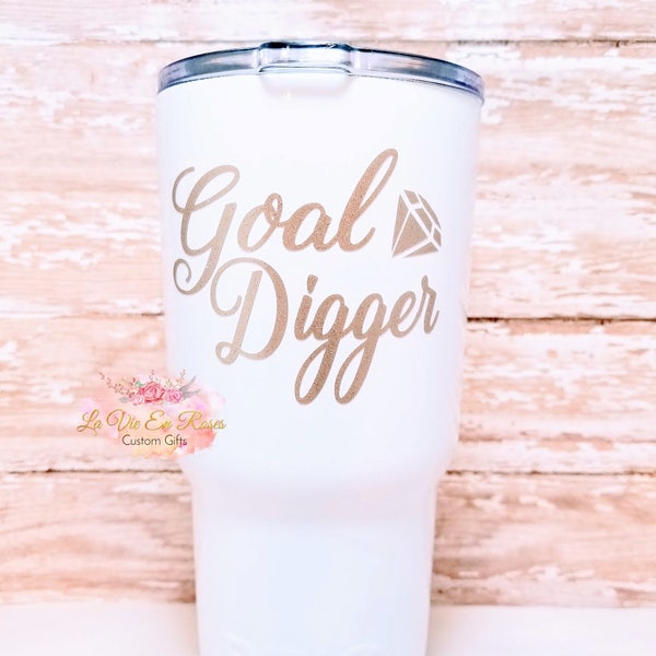 Goal Digger Decal Sticker mug decal, motivational decal, Instant Pot decal, Planner stickers, Car decal, Water bottle decal, Cup decal.