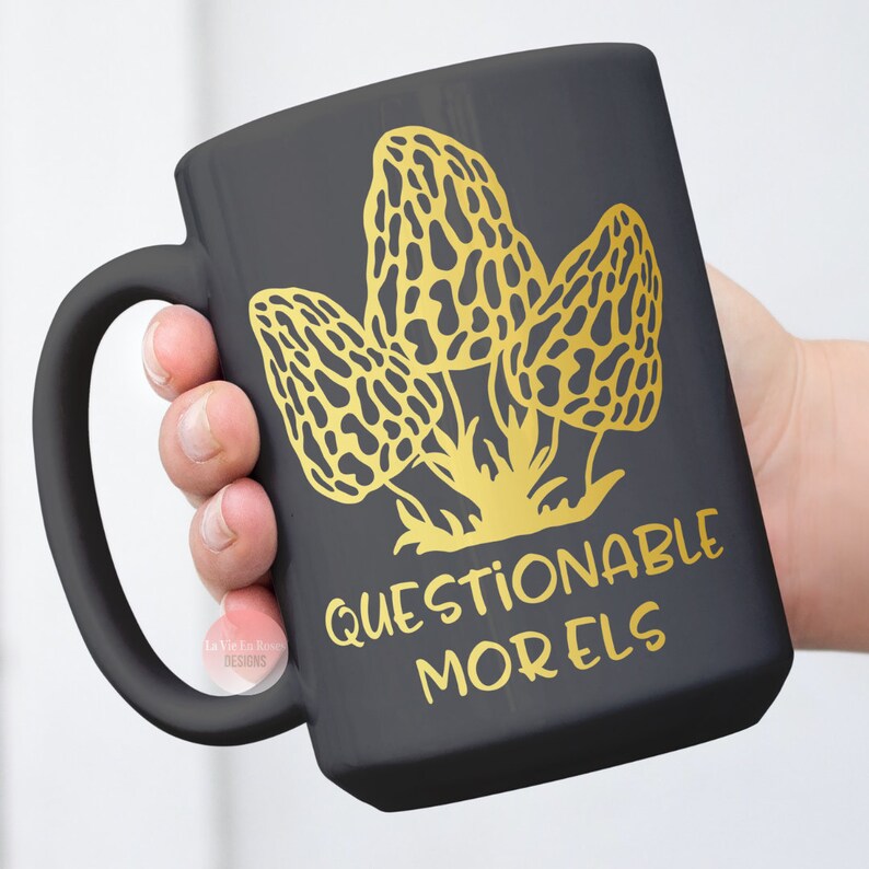Questionable Morels Mushroom Sticker, Morel Decal, Funny, Morel Hunting, Decal, Fungus, Pun ...