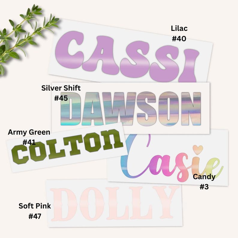 Personalized Name Decal, Custom Vinyl Sticker - Etsy